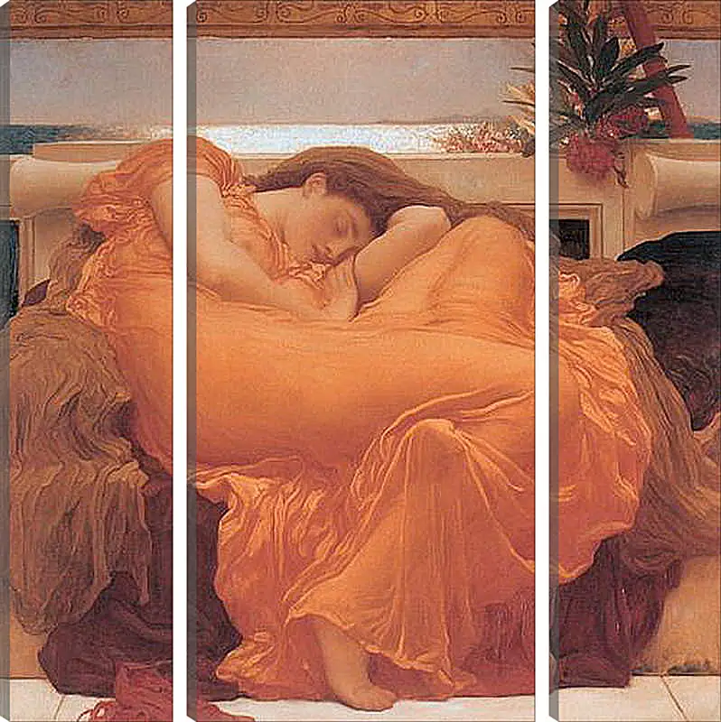 Модульная картина - Flaming june. Пылающий июнь. Барон Фредерик Лейтон