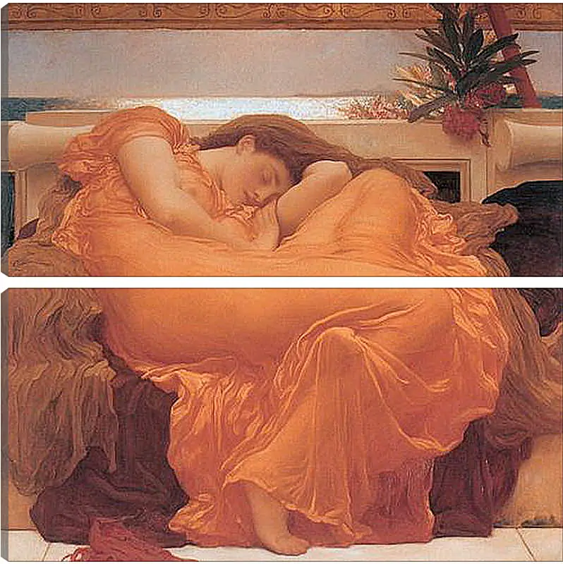 Модульная картина - Flaming june. Пылающий июнь. Барон Фредерик Лейтон