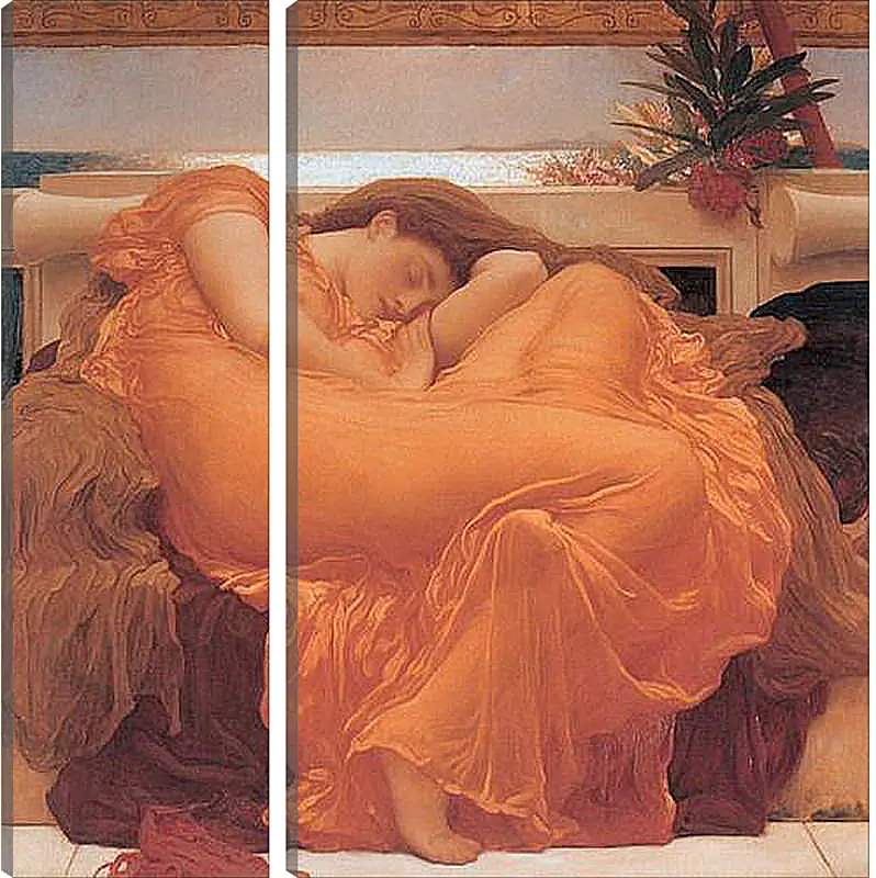 Модульная картина - Flaming june. Пылающий июнь. Барон Фредерик Лейтон