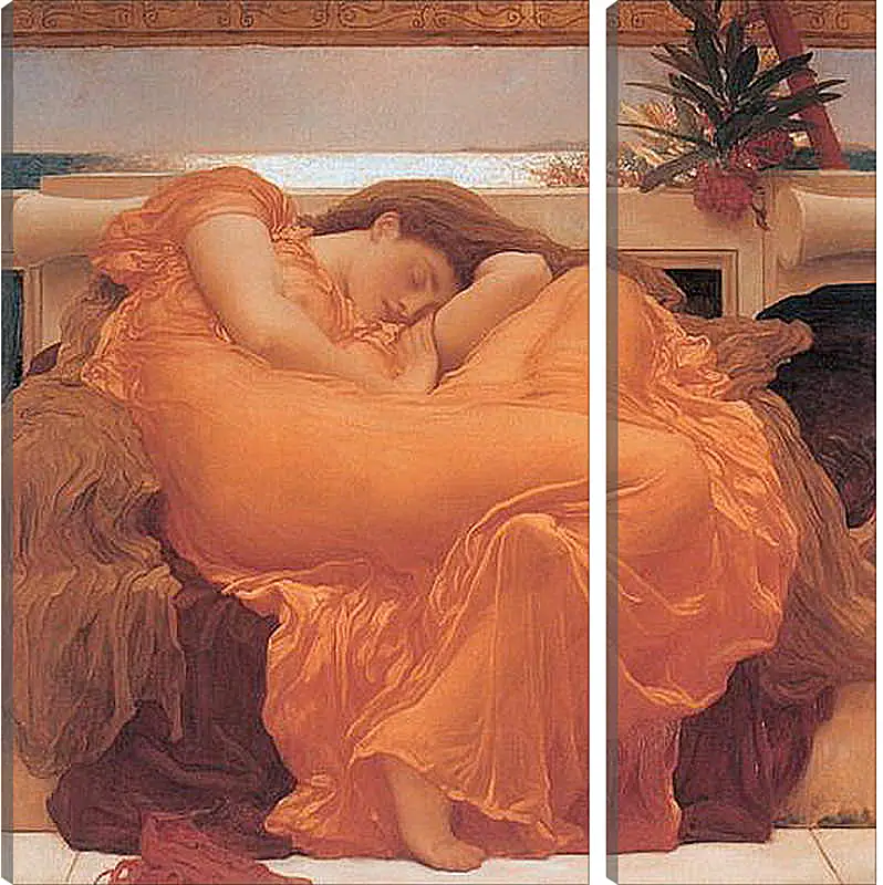 Модульная картина - Flaming june. Пылающий июнь. Барон Фредерик Лейтон