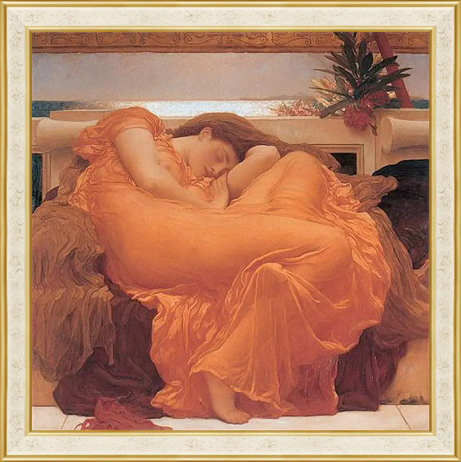 Картина в раме - Flaming june. Пылающий июнь. Барон Фредерик Лейтон