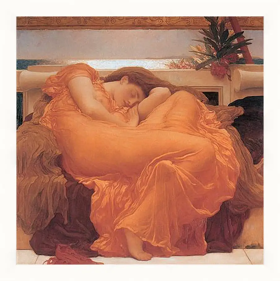 Картина в раме - Flaming june. Пылающий июнь. Барон Фредерик Лейтон