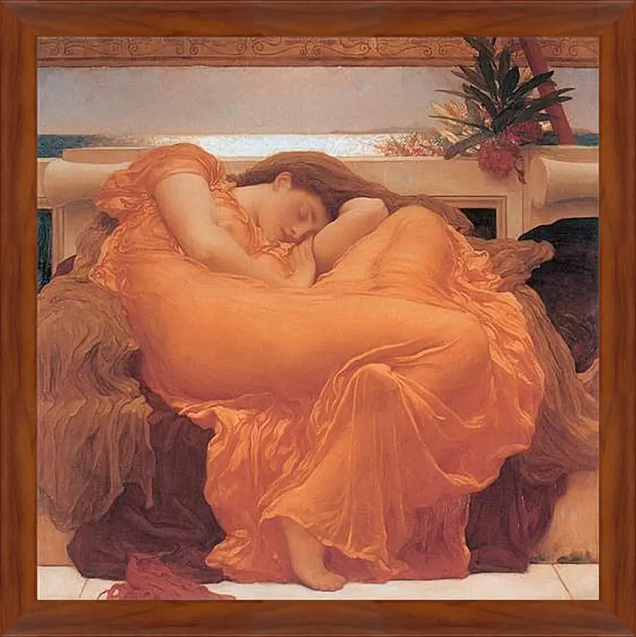 Картина в раме - Flaming june. Пылающий июнь. Барон Фредерик Лейтон