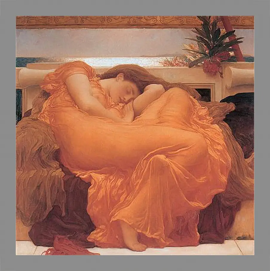 Картина в раме - Flaming june. Пылающий июнь. Барон Фредерик Лейтон