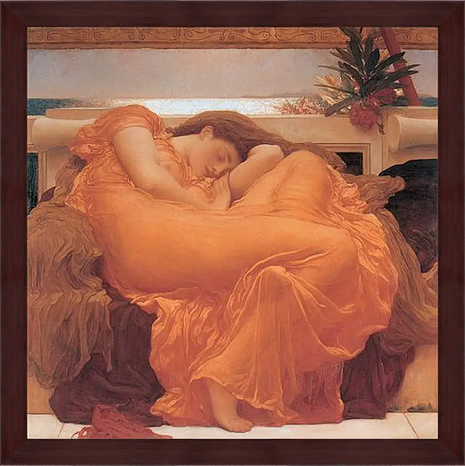 Картина в раме - Flaming june. Пылающий июнь. Барон Фредерик Лейтон