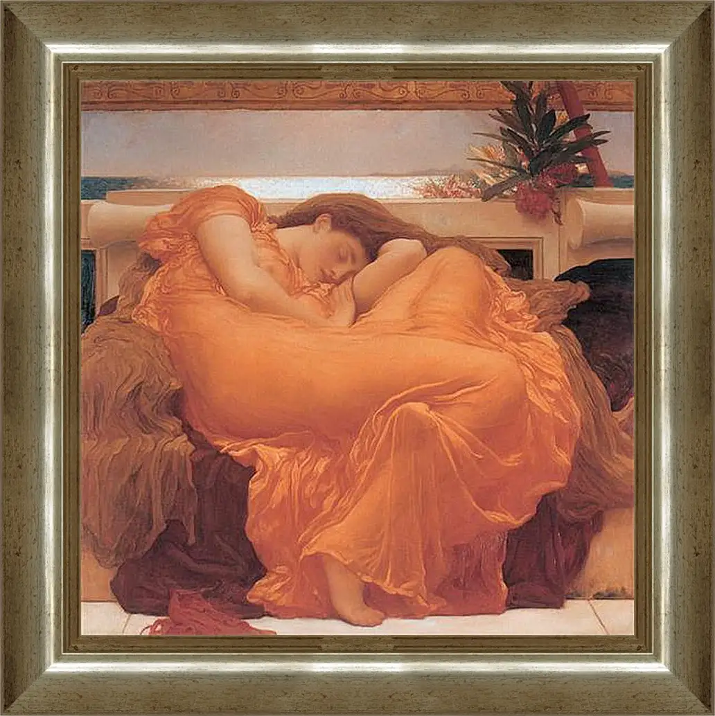 Картина в раме - Flaming june. Пылающий июнь. Барон Фредерик Лейтон