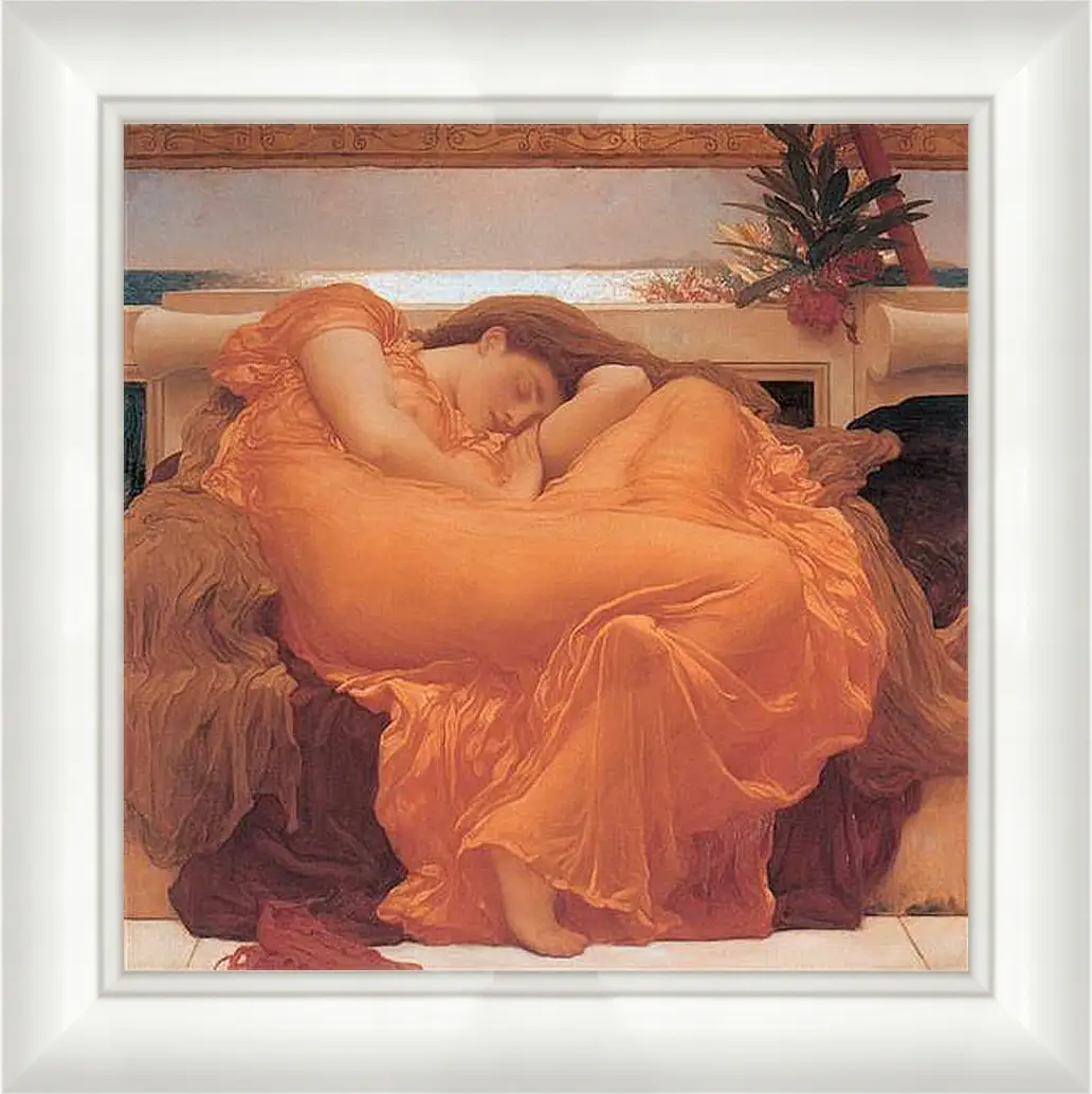 Картина в раме - Flaming june. Пылающий июнь. Барон Фредерик Лейтон