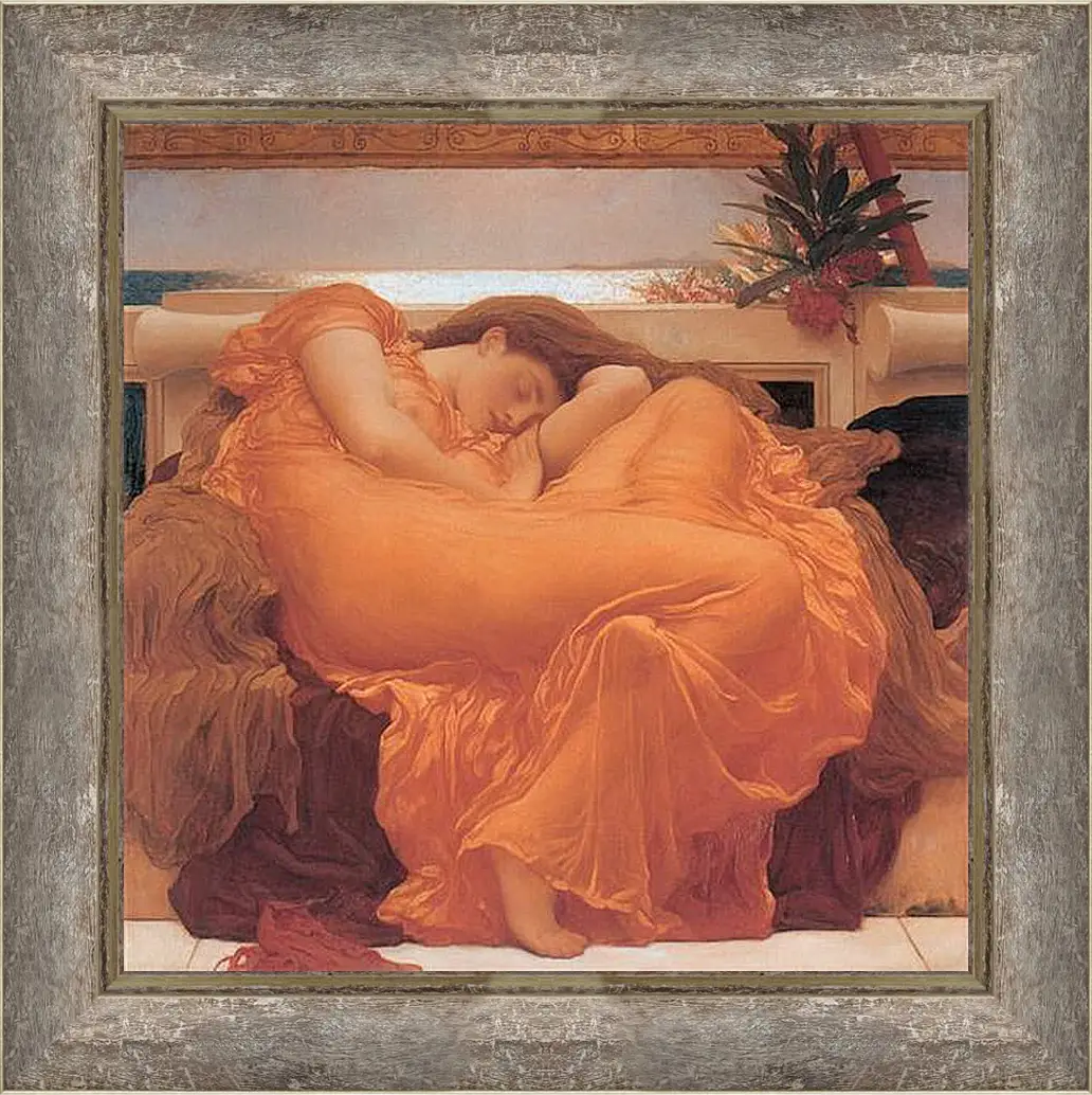 Картина в раме - Flaming june. Пылающий июнь. Барон Фредерик Лейтон