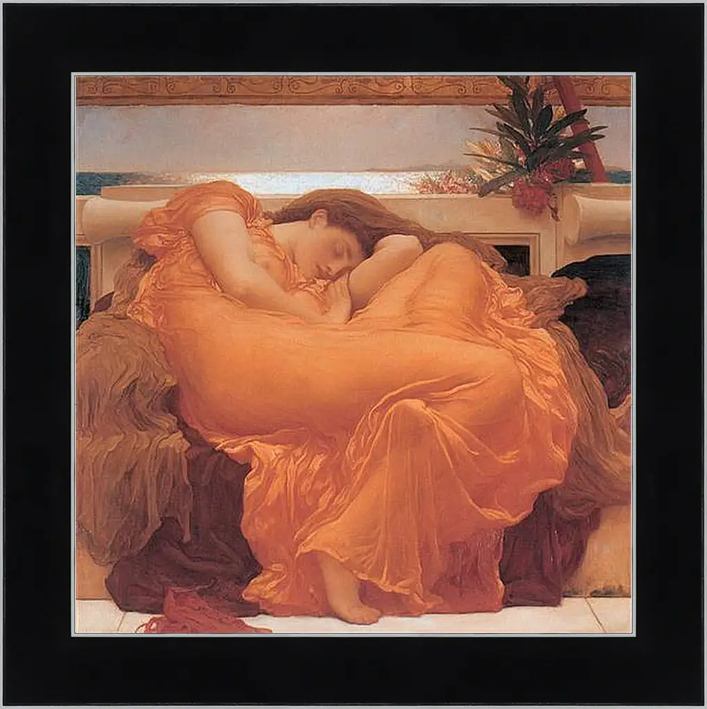 Картина в раме - Flaming june. Пылающий июнь. Барон Фредерик Лейтон