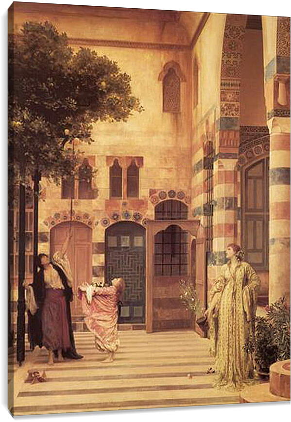 Постер и плакат - Leighton Old Damascus Jew-s Quarter - Старый Дамаск еврейcкий квартал. Барон Фредерик Лейтон