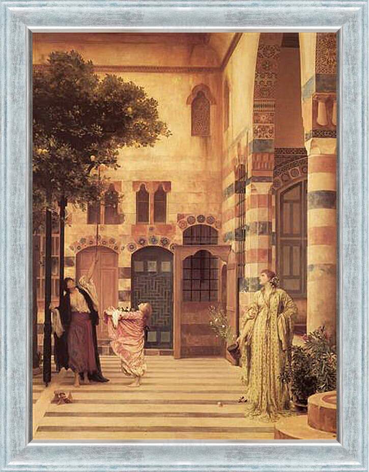 Картина в раме - Leighton Old Damascus Jew-s Quarter - Старый Дамаск еврейcкий квартал. Барон Фредерик Лейтон