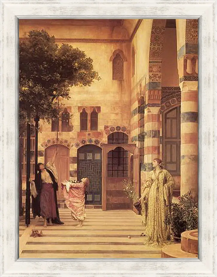 Картина в раме - Leighton Old Damascus Jew-s Quarter - Старый Дамаск еврейcкий квартал. Барон Фредерик Лейтон