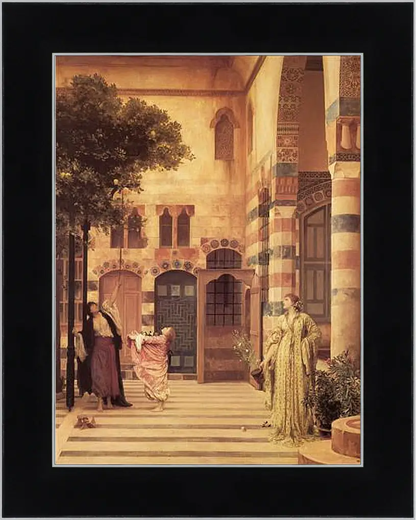Картина в раме - Leighton Old Damascus Jew-s Quarter - Старый Дамаск еврейcкий квартал. Барон Фредерик Лейтон