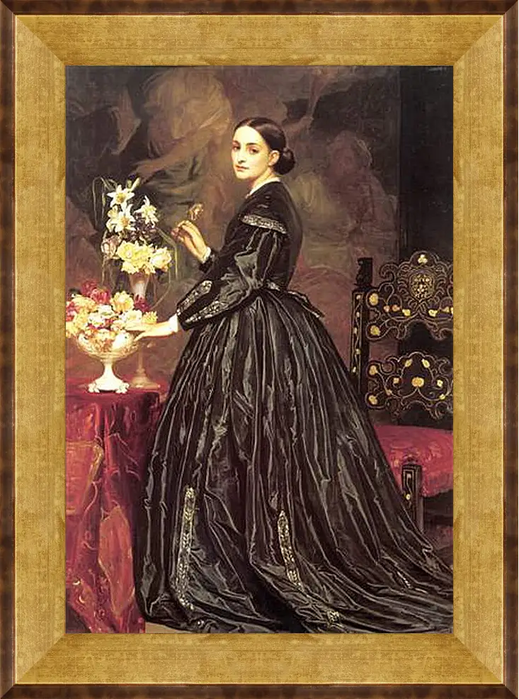 Картина в раме - Mrs James Guthrie. Миссис Джеймс Гатри. Барон Фредерик Лейтон