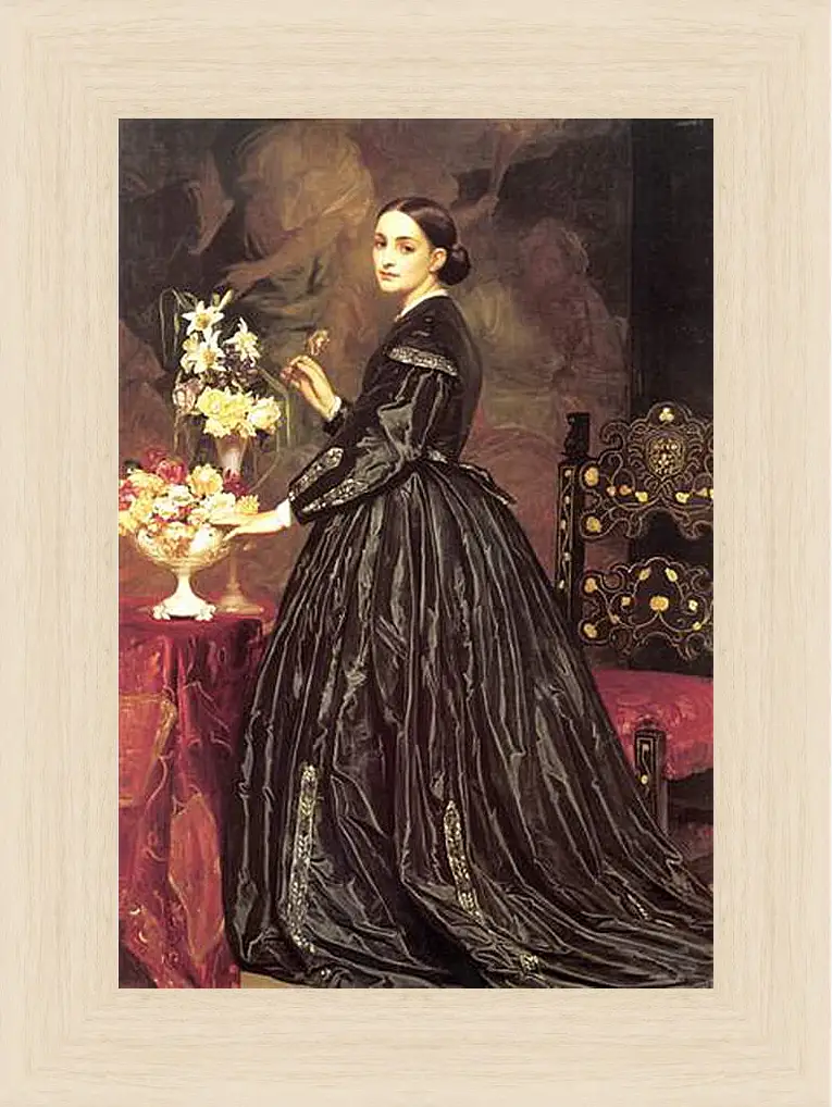 Картина в раме - Mrs James Guthrie. Миссис Джеймс Гатри. Барон Фредерик Лейтон