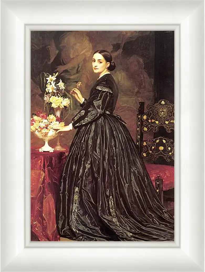 Картина в раме - Mrs James Guthrie. Миссис Джеймс Гатри. Барон Фредерик Лейтон