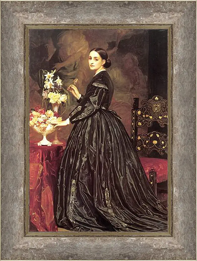 Картина в раме - Mrs James Guthrie. Миссис Джеймс Гатри. Барон Фредерик Лейтон