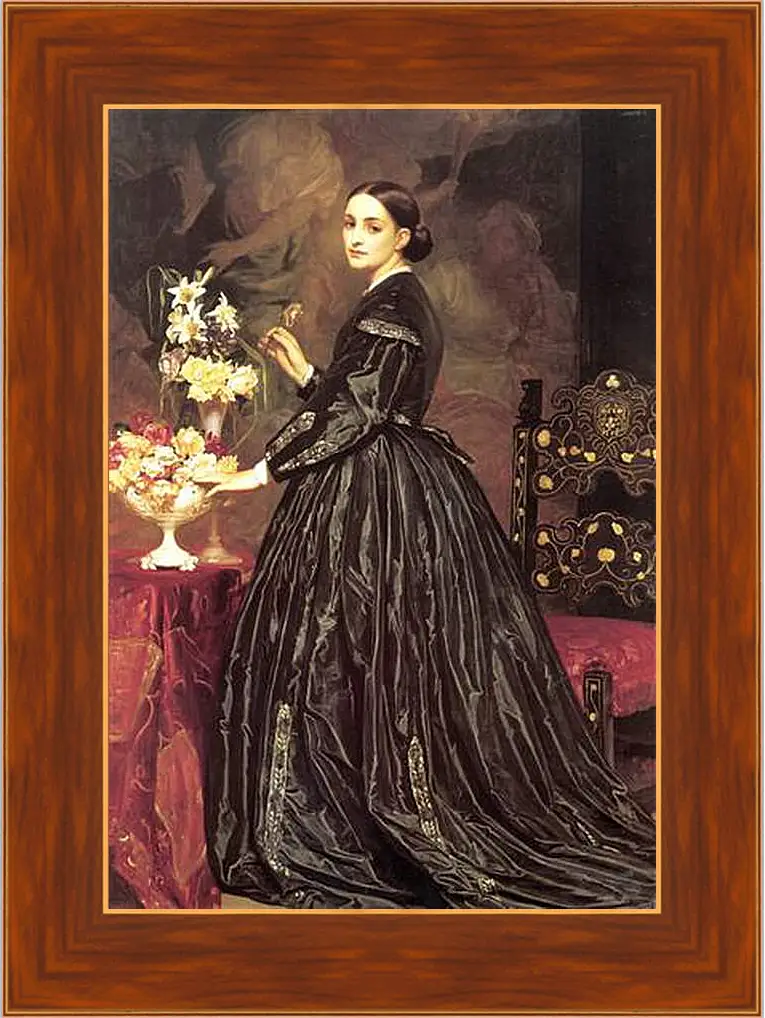 Картина в раме - Mrs James Guthrie. Миссис Джеймс Гатри. Барон Фредерик Лейтон
