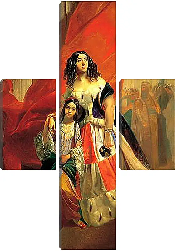 Модульная картина - Портрет графини Юлии Павловны Самойловой. Брюллов Карл Павлович