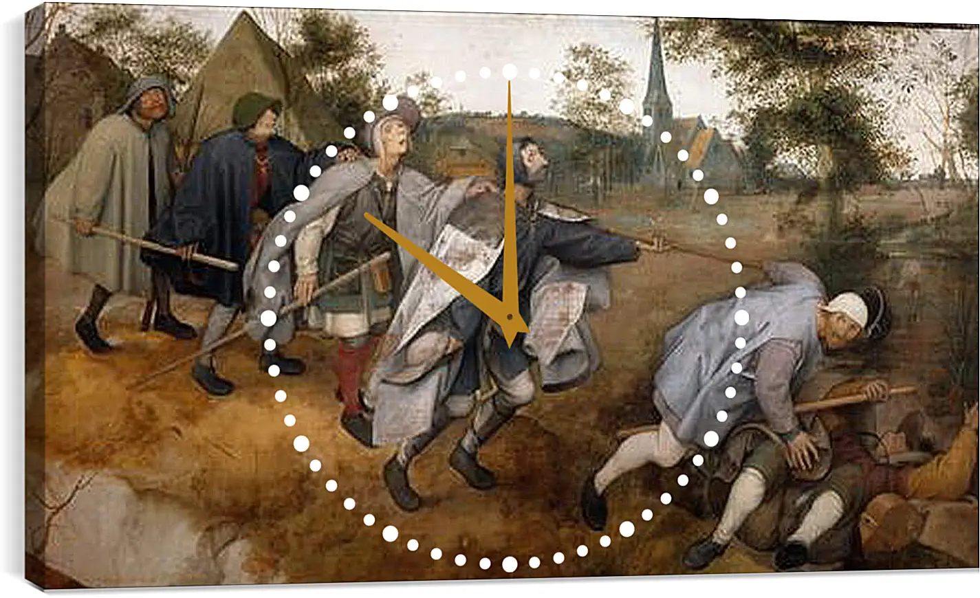 Часы картина - The Blind Leading the Blind - Притча о слепых. Брейгель Питер Старший