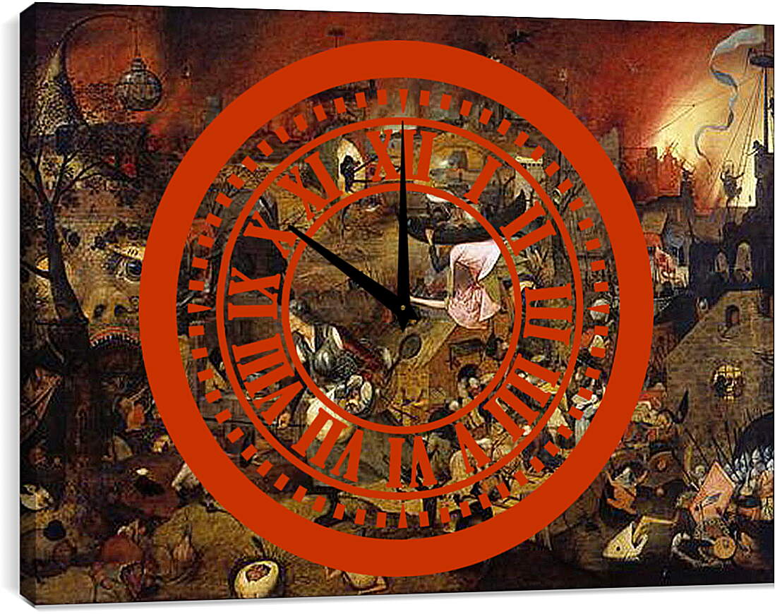 Часы картина - Безумная Грета. Брейгель Питер Старший
