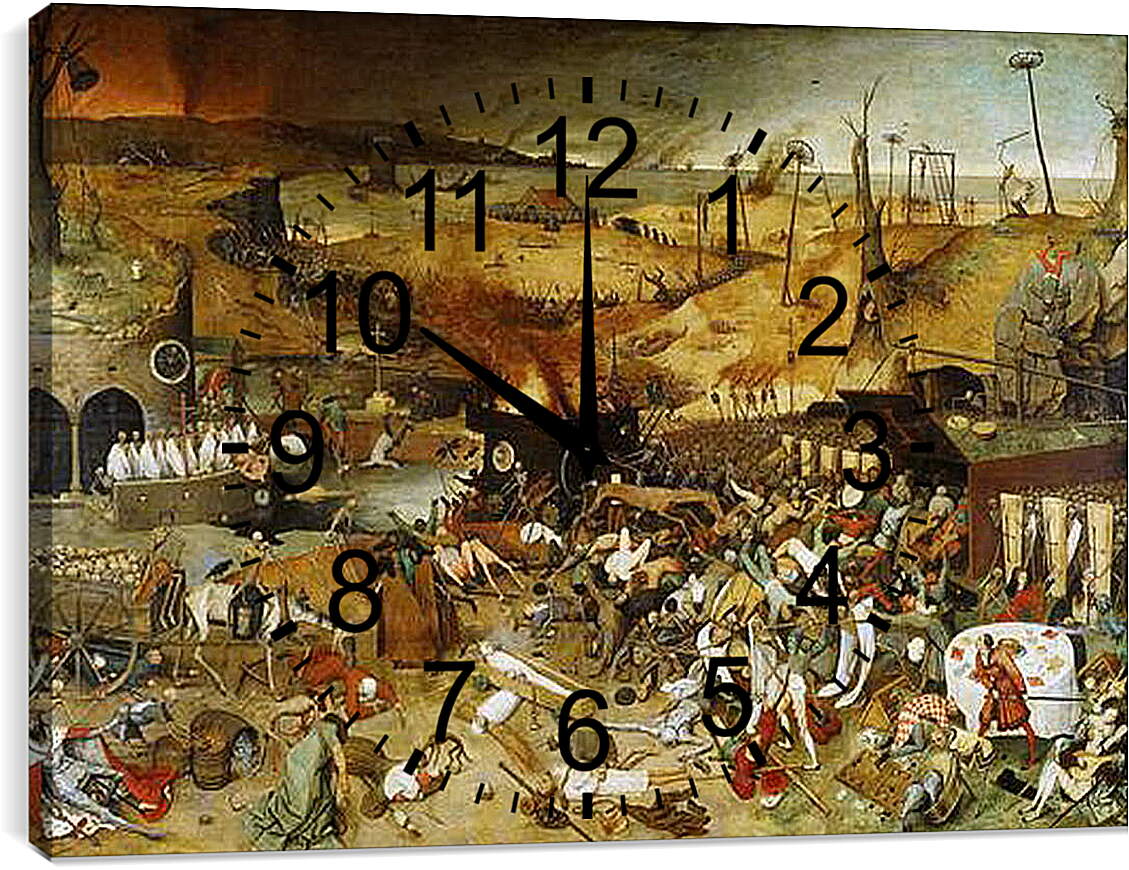 Часы картина - Триумф смерти. Брейгель Питер Старший
