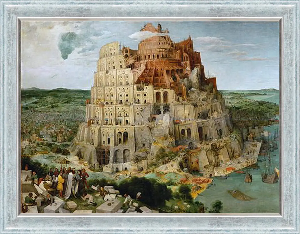 Картина в раме - Вавилонская башня [The Tower of Babel]. Брейгель Питер Старший