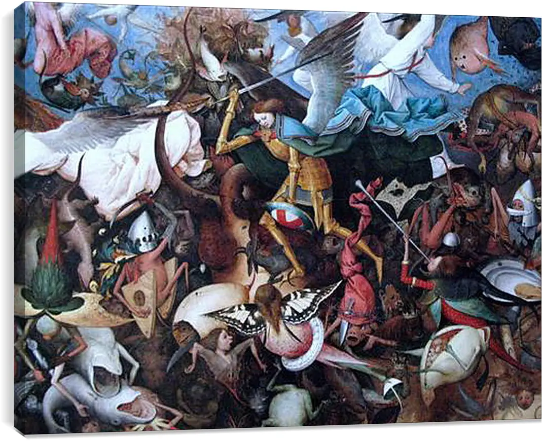 Постер и плакат - The Fall of the Rebel Angels. Брейгель Питер Старший
