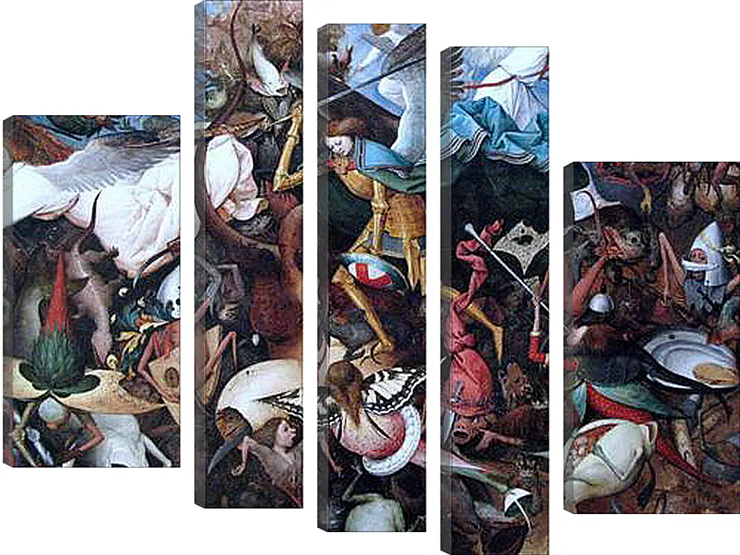 Модульная картина - The Fall of the Rebel Angels. Брейгель Питер Старший