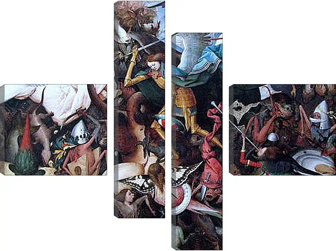 Модульная картина - The Fall of the Rebel Angels. Брейгель Питер Старший