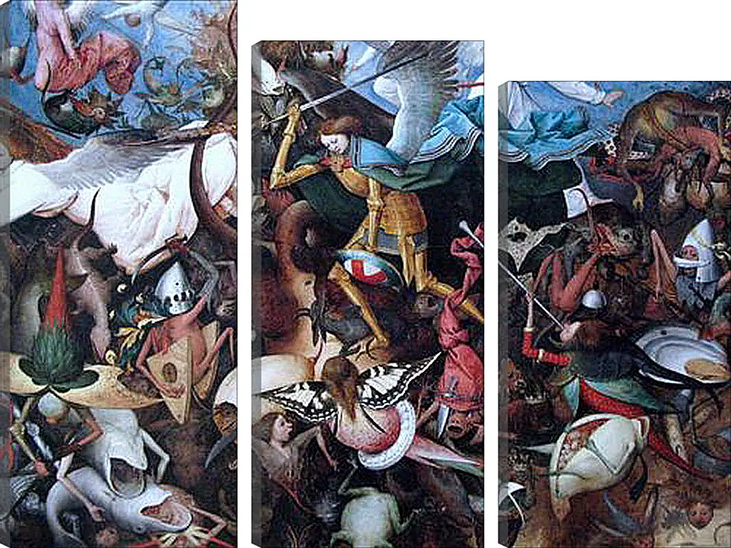 Модульная картина - The Fall of the Rebel Angels. Брейгель Питер Старший