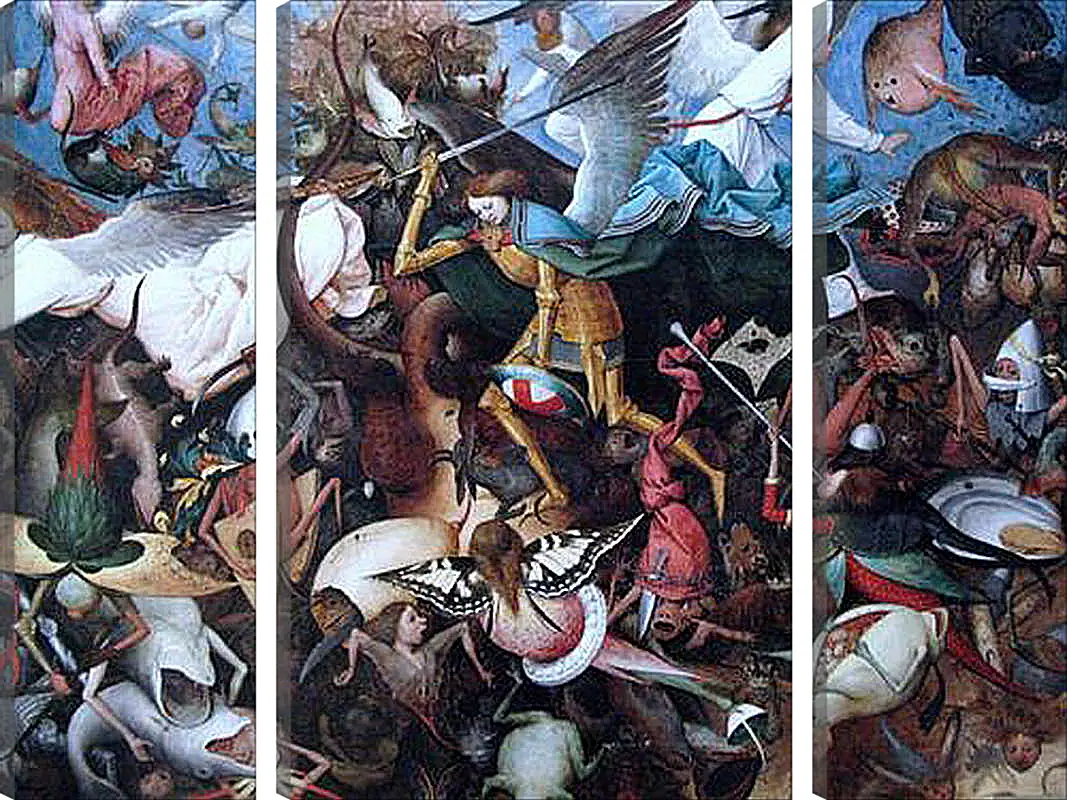 Модульная картина - The Fall of the Rebel Angels. Брейгель Питер Старший