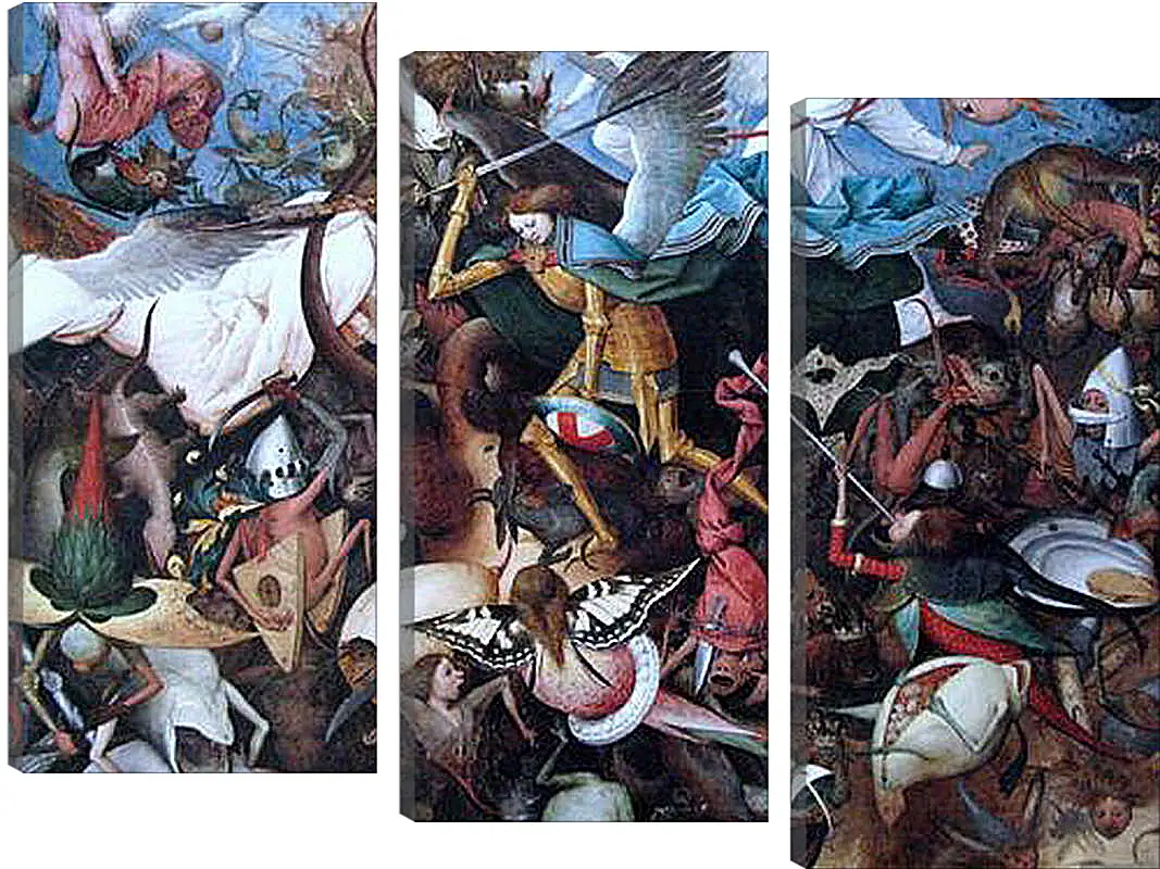 Модульная картина - The Fall of the Rebel Angels. Брейгель Питер Старший