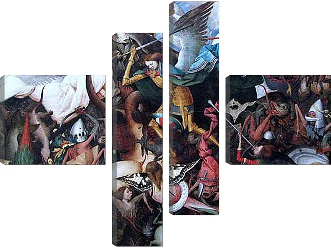 Модульная картина - The Fall of the Rebel Angels. Брейгель Питер Старший