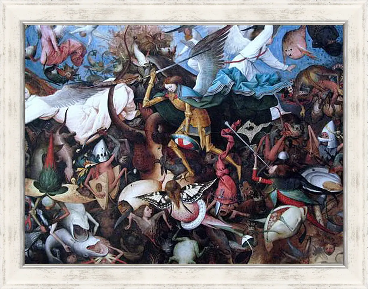 Картина в раме - The Fall of the Rebel Angels. Брейгель Питер Старший
