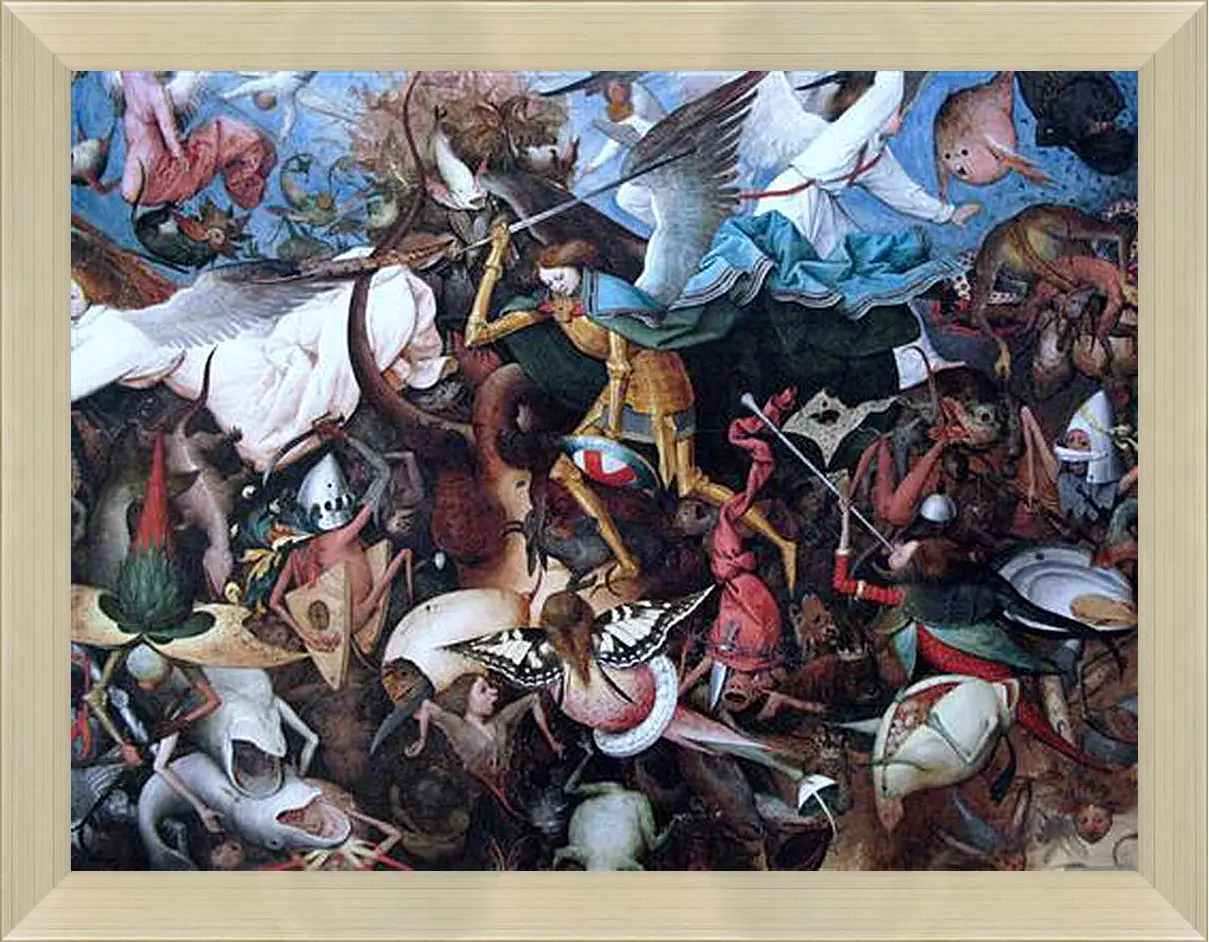 Картина в раме - The Fall of the Rebel Angels. Брейгель Питер Старший