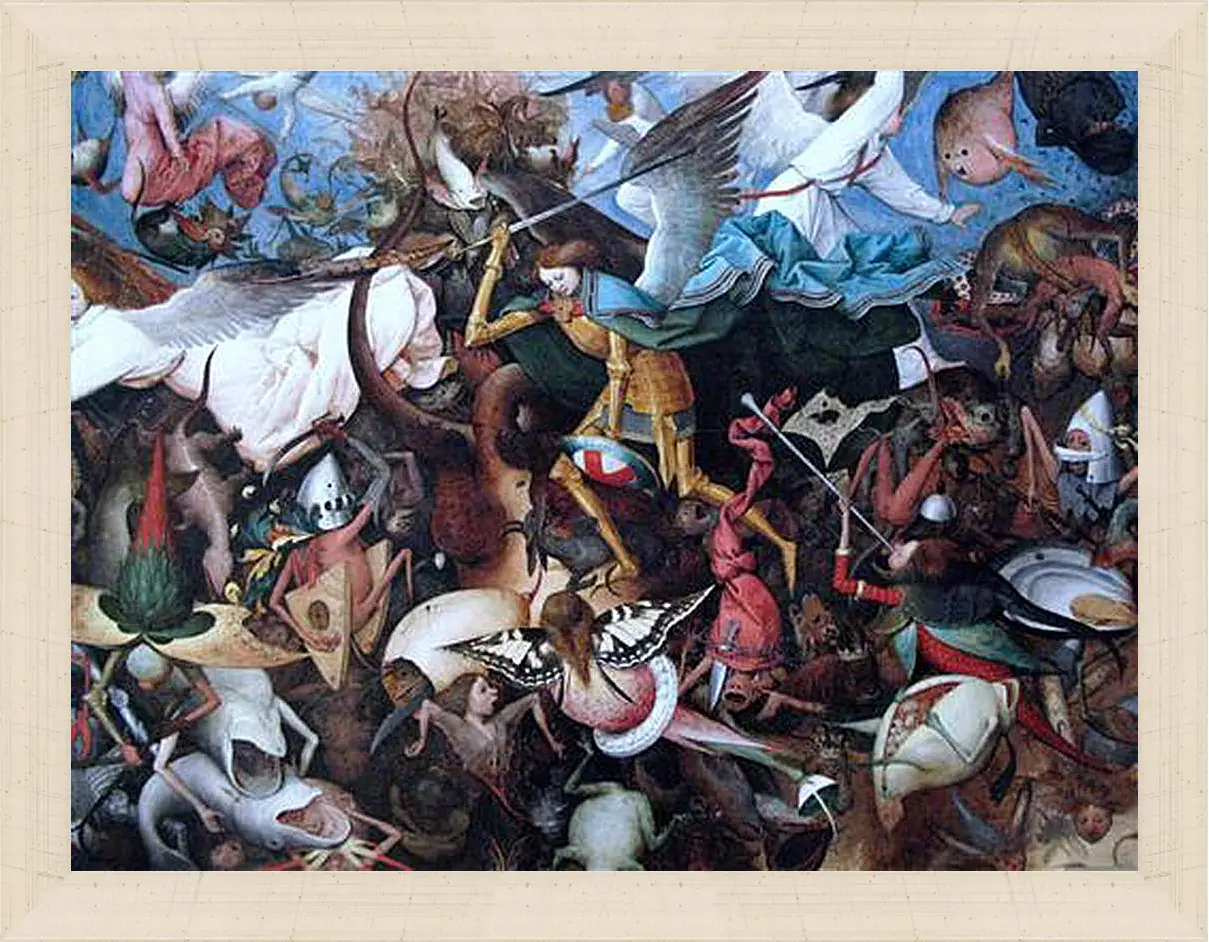 Картина в раме - The Fall of the Rebel Angels. Брейгель Питер Старший