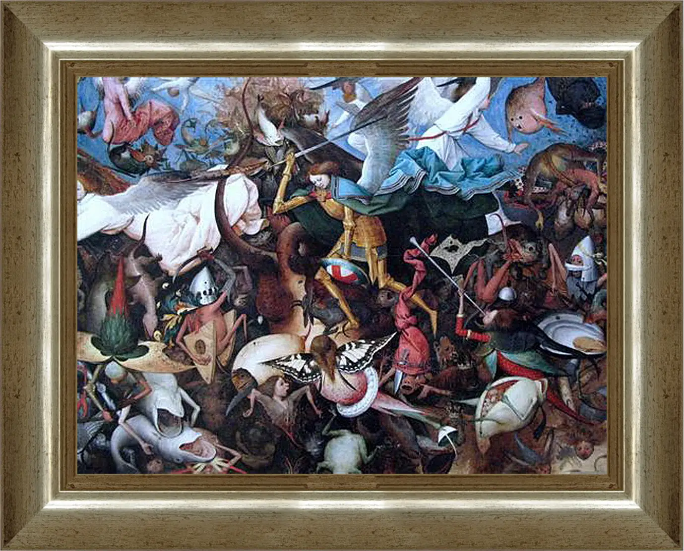 Картина в раме - The Fall of the Rebel Angels. Брейгель Питер Старший
