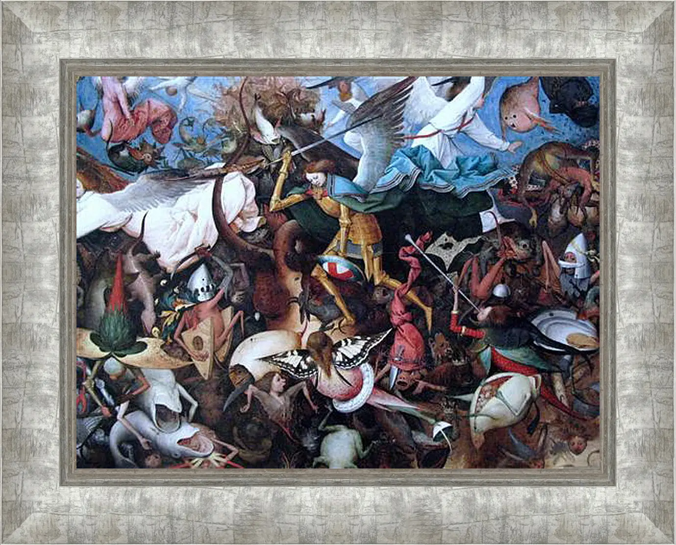 Картина в раме - The Fall of the Rebel Angels. Брейгель Питер Старший