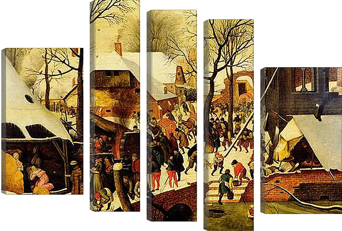 Модульная картина - The adoration of the magi. Брейгель Питер Старший