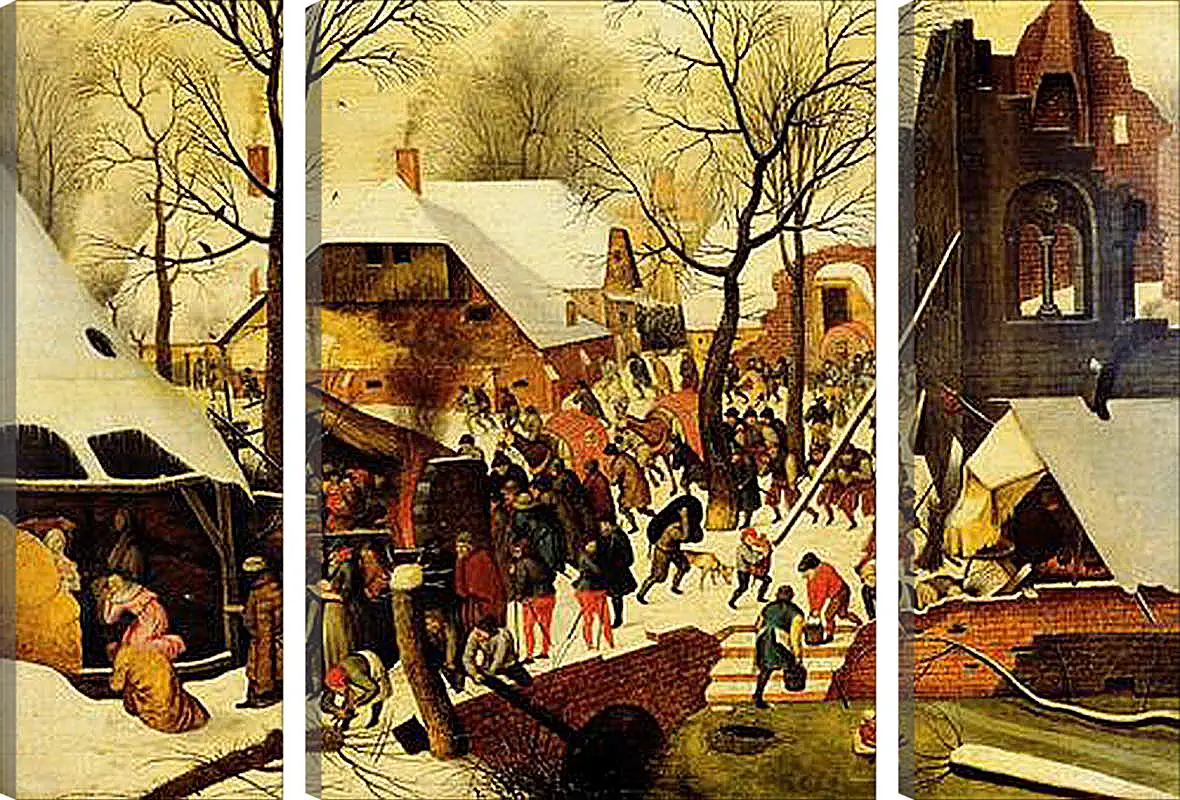 Модульная картина - The adoration of the magi. Брейгель Питер Старший