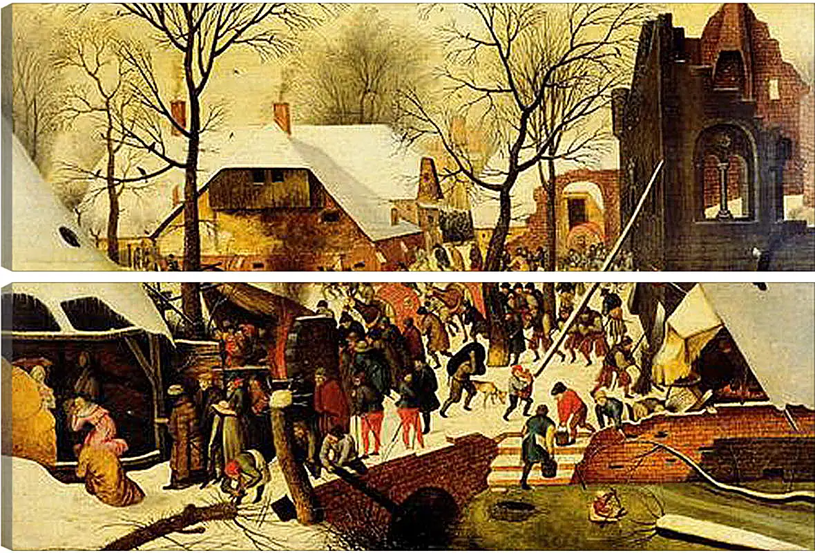 Модульная картина - The adoration of the magi. Брейгель Питер Старший