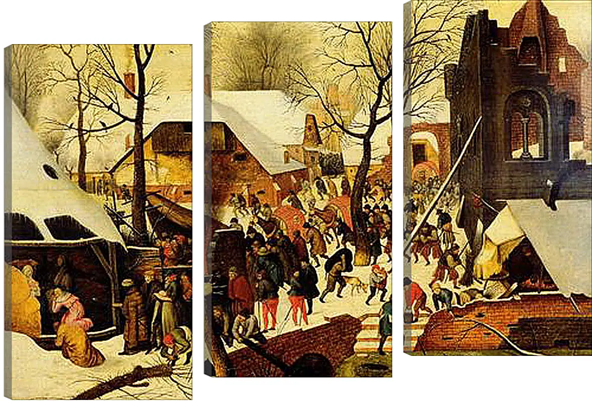 Модульная картина - The adoration of the magi. Брейгель Питер Старший
