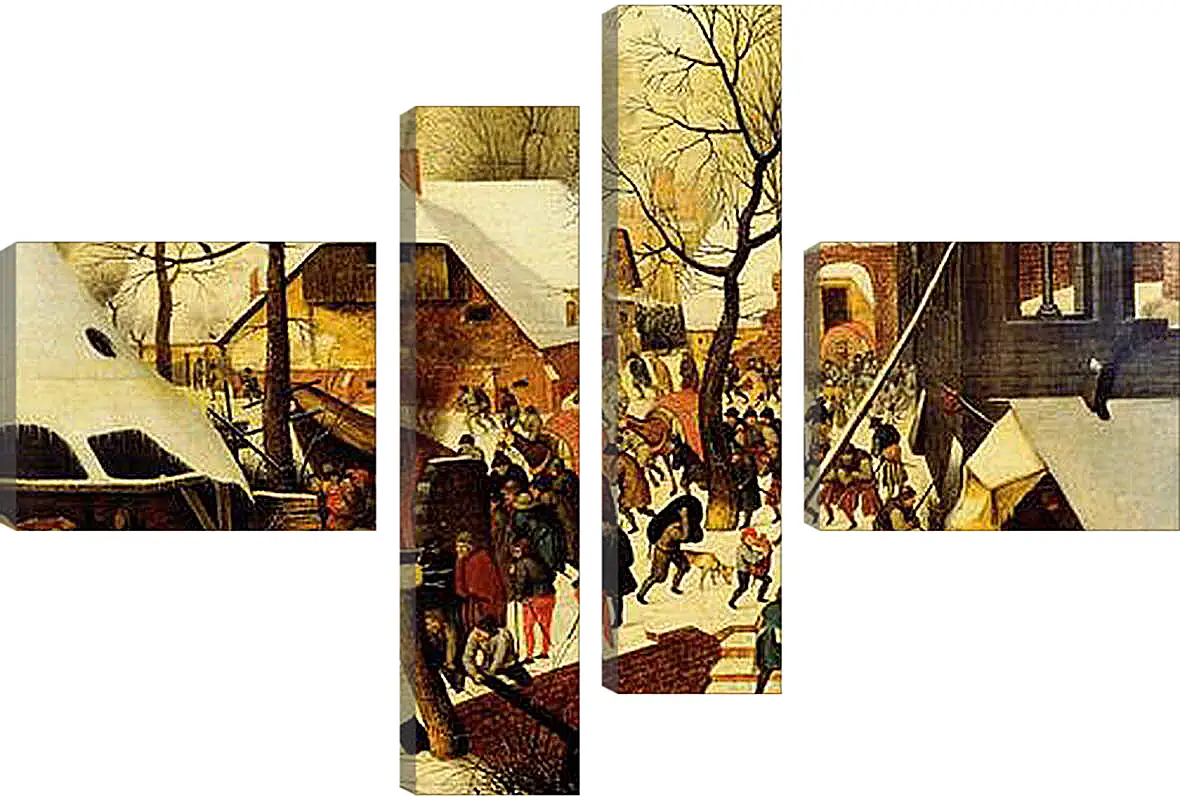 Модульная картина - The adoration of the magi. Брейгель Питер Старший