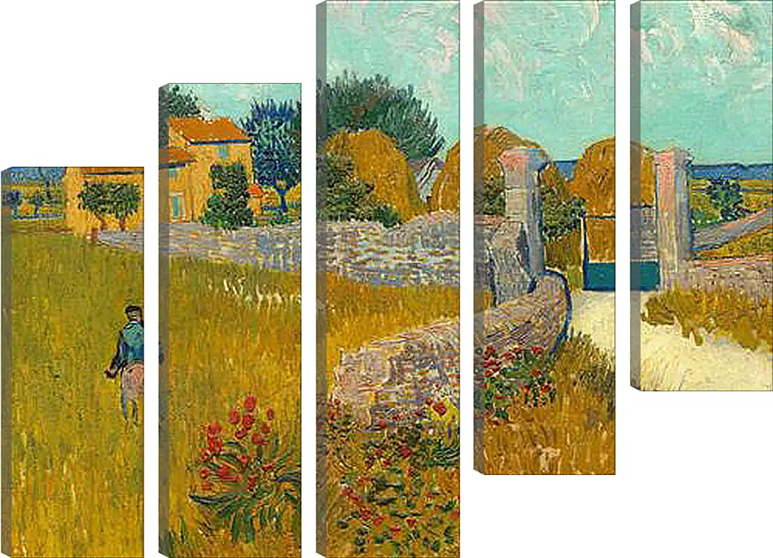 Модульная картина - Farmhouse in Provence - Дом в Провансе. Винсент Ван Гог