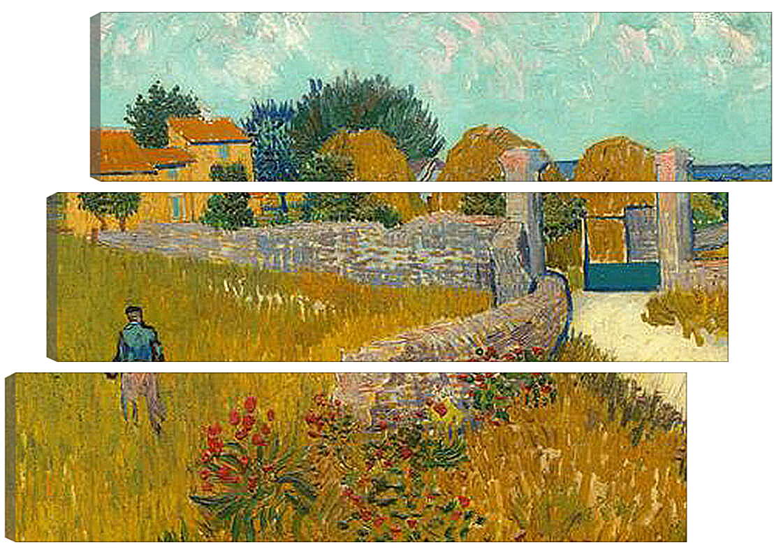 Модульная картина - Farmhouse in Provence - Дом в Провансе. Винсент Ван Гог