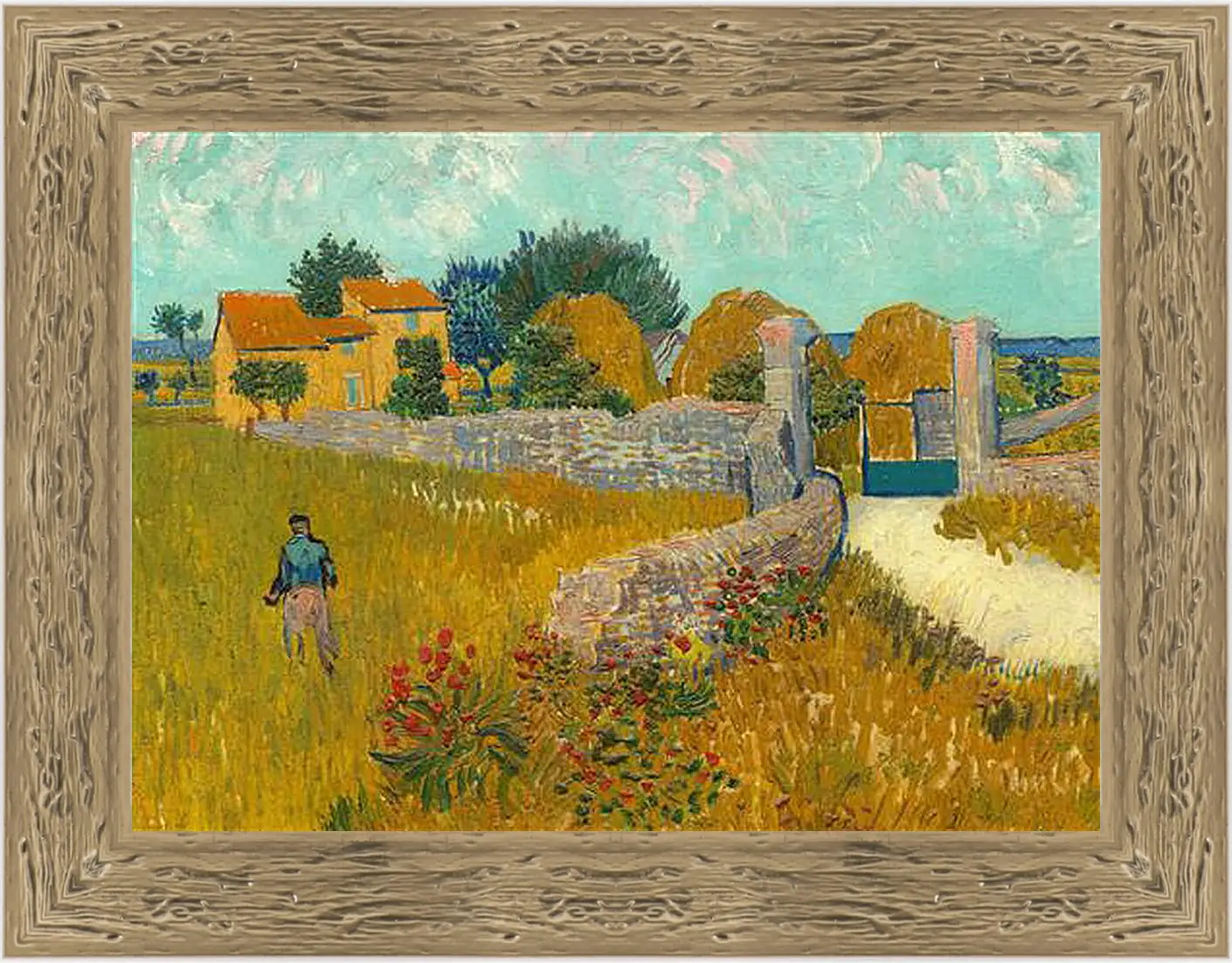 Картина в раме - Farmhouse in Provence - Дом в Провансе. Винсент Ван Гог