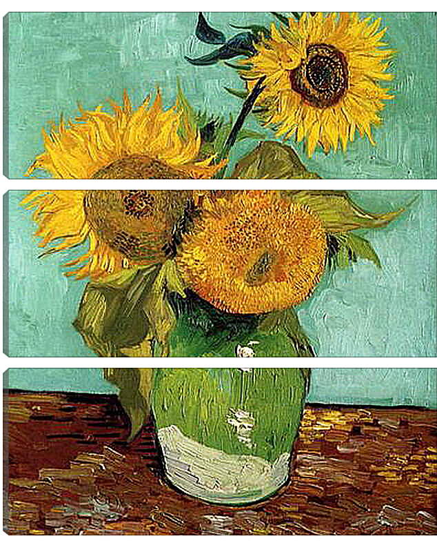 Модульная картина - sunflowers - подсолнухи. Винсент Ван Гог