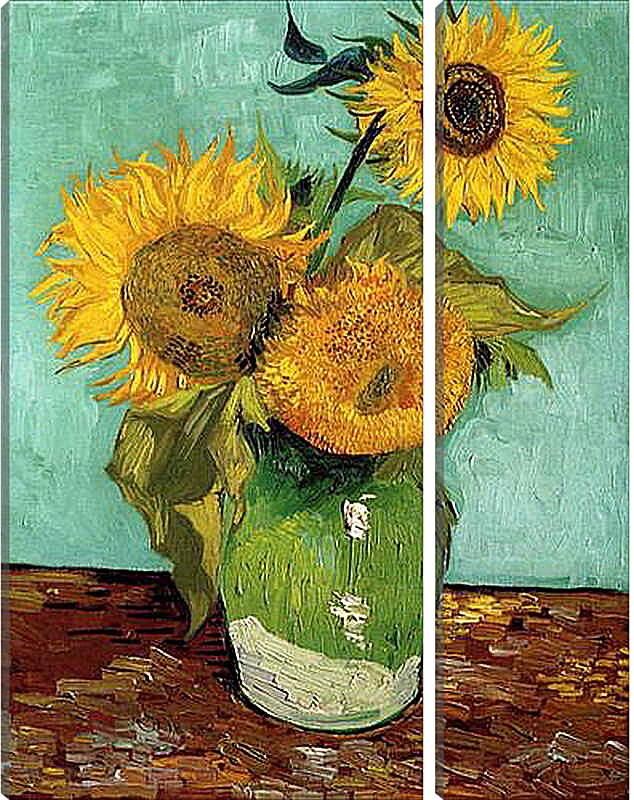 Модульная картина - sunflowers - подсолнухи. Винсент Ван Гог