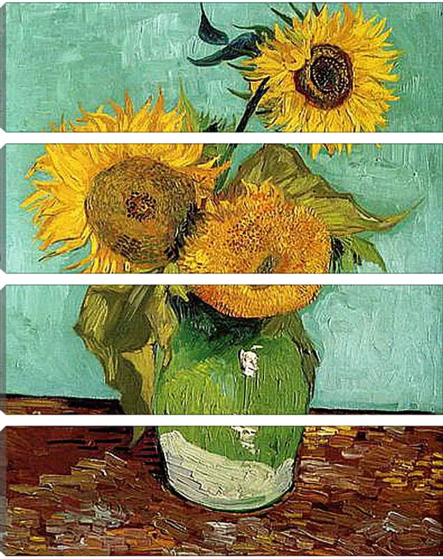Модульная картина - sunflowers - подсолнухи. Винсент Ван Гог